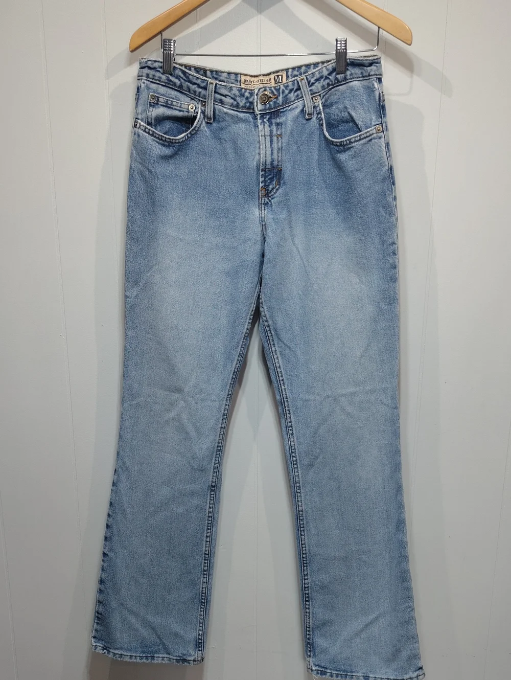 Vintage Maurices 100% Cotton Distressed Bootcut Jeans 11/12 Long LNG 11 12